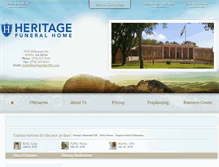 Tablet Screenshot of heritagefhgriffin.com